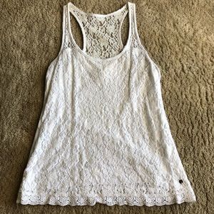 White lace tank Abercrombie and Fitch